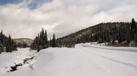 Winter river. 09 Video stock 27899185