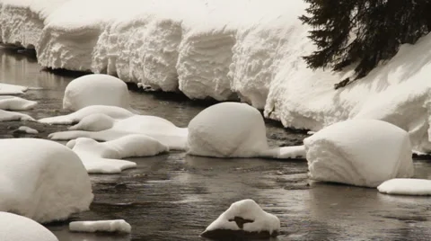 Winter river. 25 Stock Footage 27906137