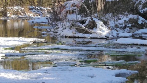 Winter River Stock-Footage 79576705