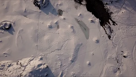 Winter river Stock Footage 104228955