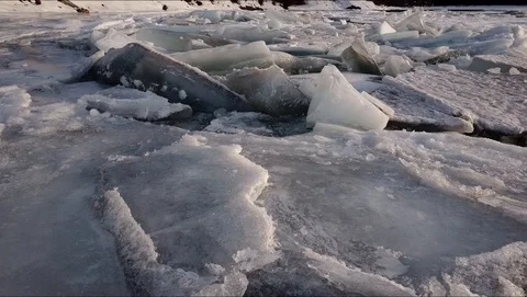 Winter river Stock Footage 104229402