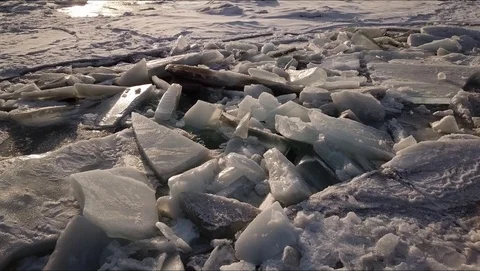 Winter river Stock Footage 104229521