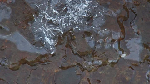 Winter River Stock Footage 123937394