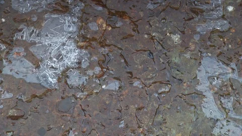 Winter River Stock Footage 123937430