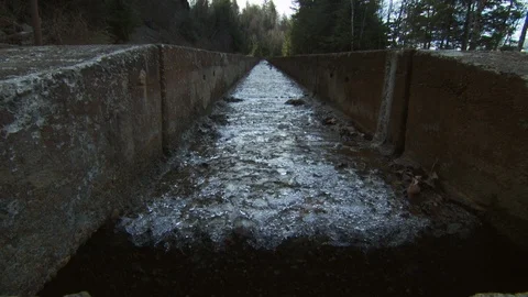 Winter River Stock Footage 123937487