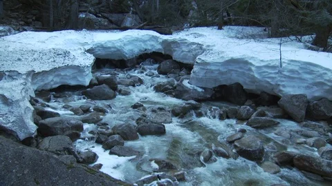 Winter River Stock Footage 123937561