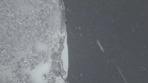 Winter river Video stock 127559160