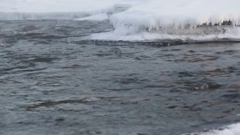 Winter River 스톡 동영상 164510086