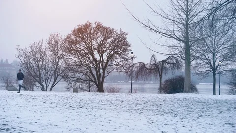 Winter river nature Video stock 87578909