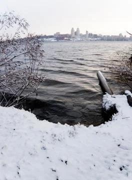 Winter river Stock Photos