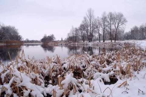Winter of the river Stock Photos