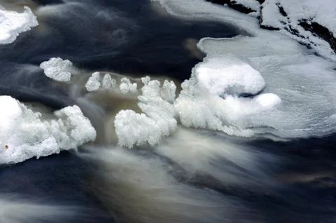 Winter river Stock Photos