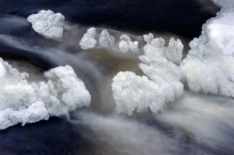 Winter river Stock Photos