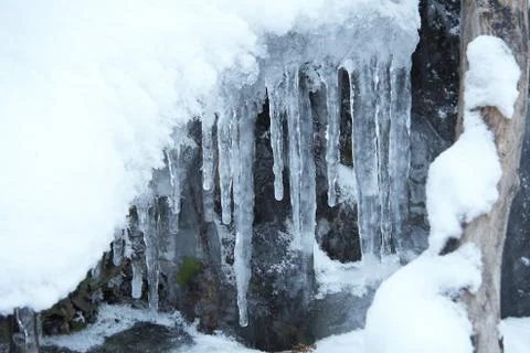 Winter river Stock Photos