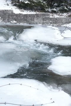Winter river Stock Photos
