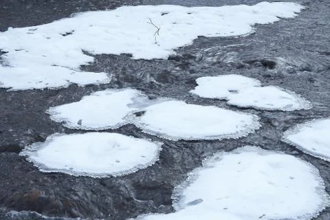Winter river Stock Photos
