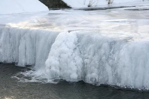 Winter river Stock Photos