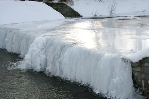 Winter river Stock Photos