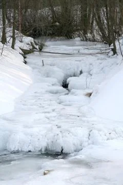 Winter river Stock Photos