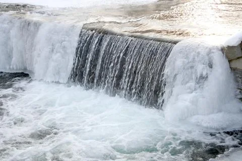 Winter river Stock Photos