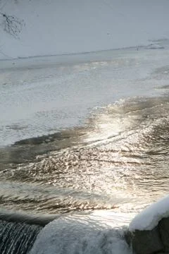 Winter river Stock Photos