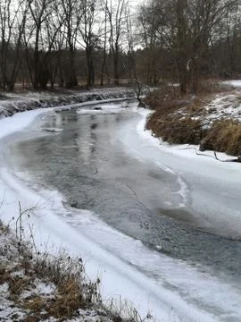 Winter-RIVER Stock Photos