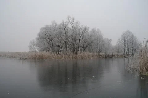 Winter of the river Stock Photos