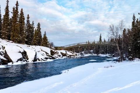 Winter river Stock Photos