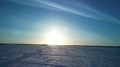 Winter river sun Stock Footage 237100912