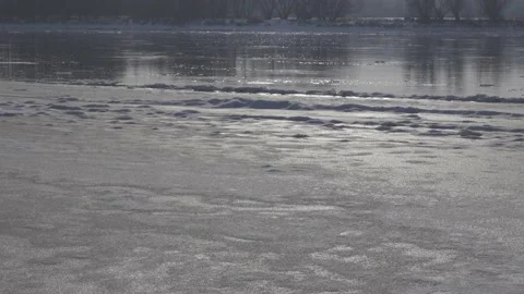 Winter riverbank Stock Footage 149218153