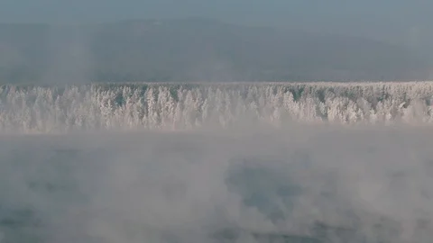 WINTER RIVERSIDE Stock Footage 107351670