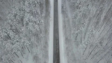 Winter road 04 Video stock 127573118