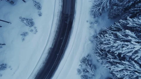 Winter Road 2 Stock Footage 214390351