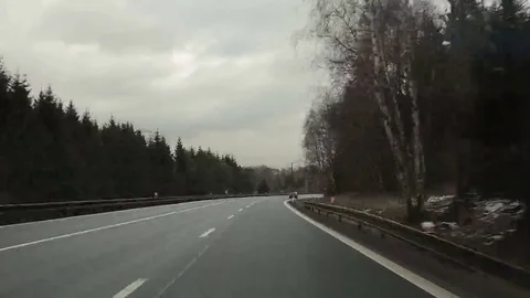 Winter road Czech Republic Stock Footage 69100338