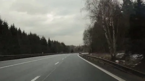 Winter road Czech Republic Stock Footage 69102720