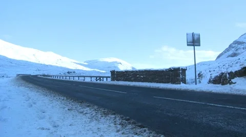 Winter Road Video stock 8563336
