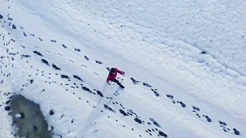 Winter. On the road. Stock Footage 124185785