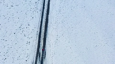 Winter, road. Stock Footage 124188084