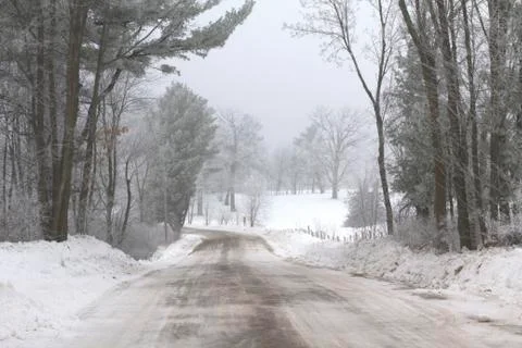 Winter Road Foto stock