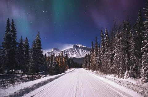 A Winter Road Stock Photos