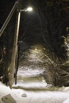 Winter road Foto stock