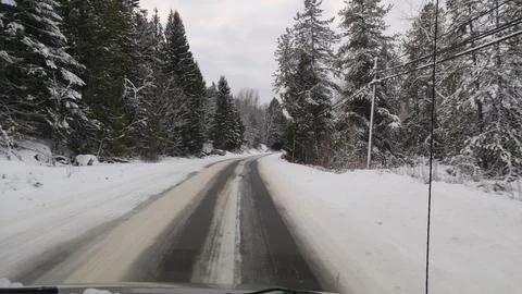 Winter Road Fotos de archivo