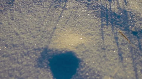 Winter Road Sunlit Stock Footage 61356039