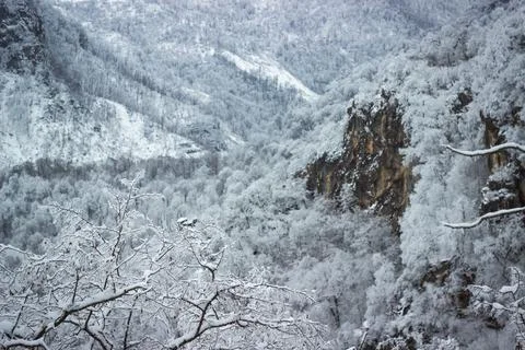 Winter rock Foto stock