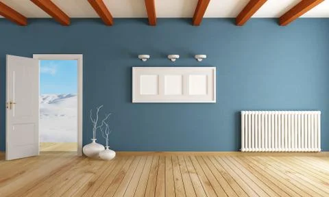 Winter room Stock Illustration