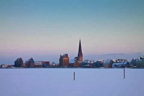 Winter in rostock Stock Photos