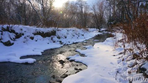 Winter on Sakhalin Stock Photos