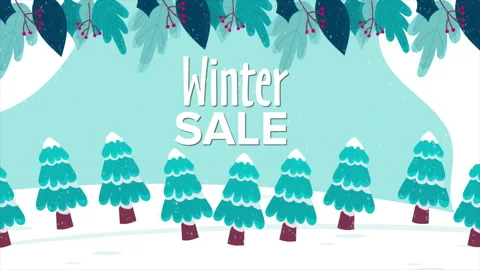 Winter Sale Video stock 232229164