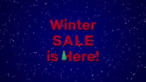 Winter Sale Stock Footage 322561382