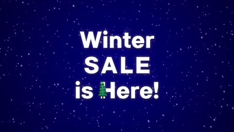 Winter Sale is Here! Blue version Stock Footage 290061723
